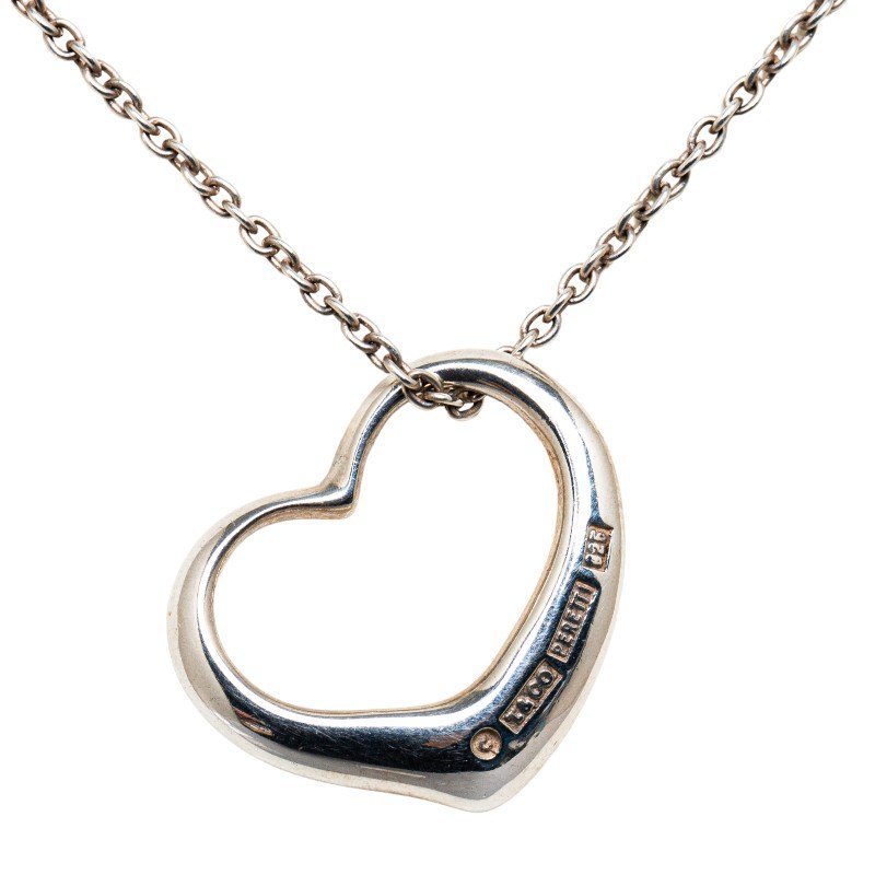 Tiffany Co Open Heart Necklace Silver 2399$